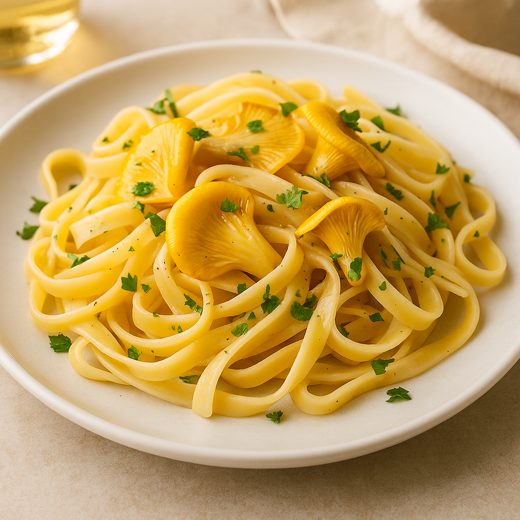 Golden Oyster Mushroom Pasta